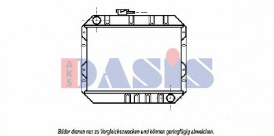 AKS DASIS 090080n -  Радиатор, охлаждение двигателя